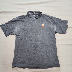Warner Bros Men's Yosemite Sam Rootin Tootin Grey Polo Shirt Size L